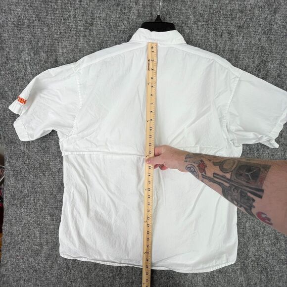 Clemson University Shirt Mens L White Columbia PFG Fishing Tiger College Alumni - Picture 9 of 10